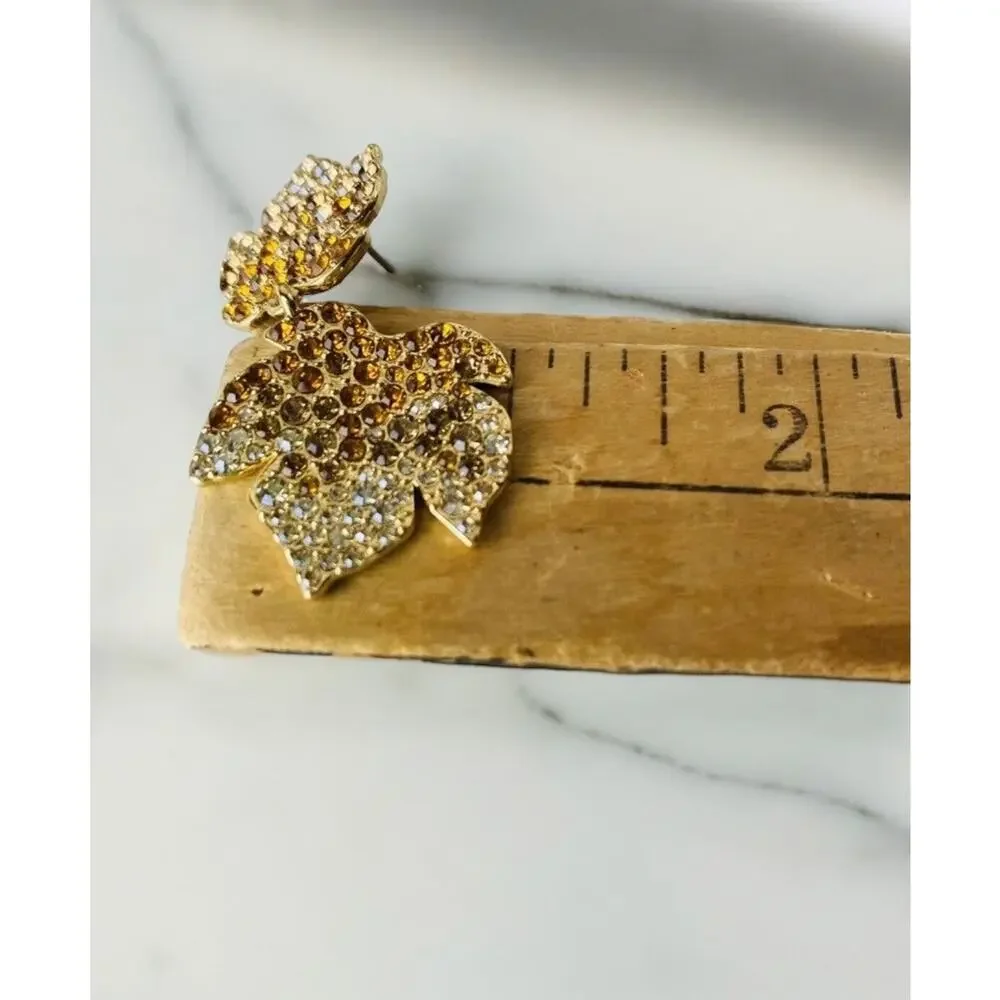 New Sugarfix by BaubleBar 'Be-leaf in Yourself' Autumn Leaves Earrings